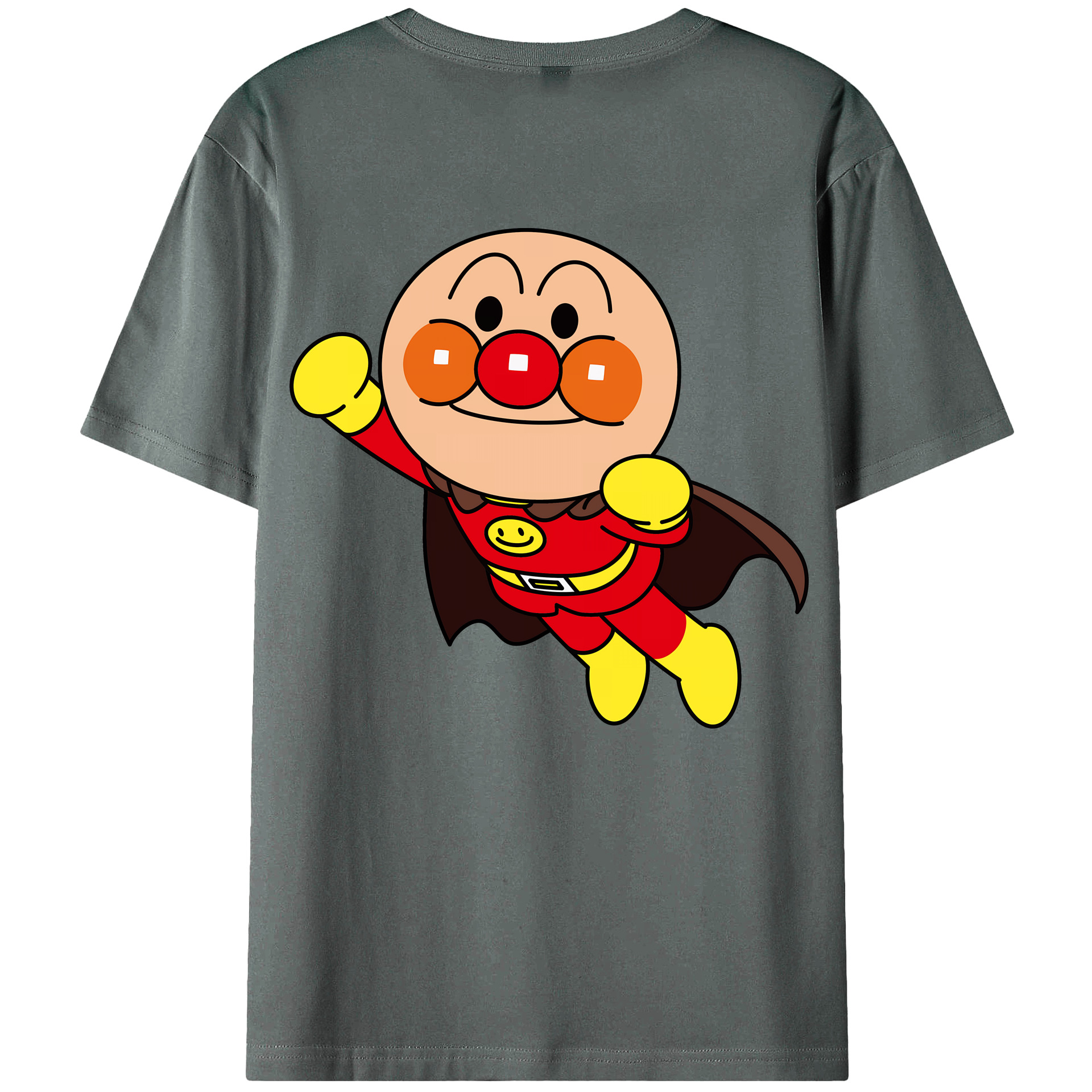 （画像用） アンパンマン Anpanman 綿100％ メンズ半袖Tシャツ（バックプリント） 通気性